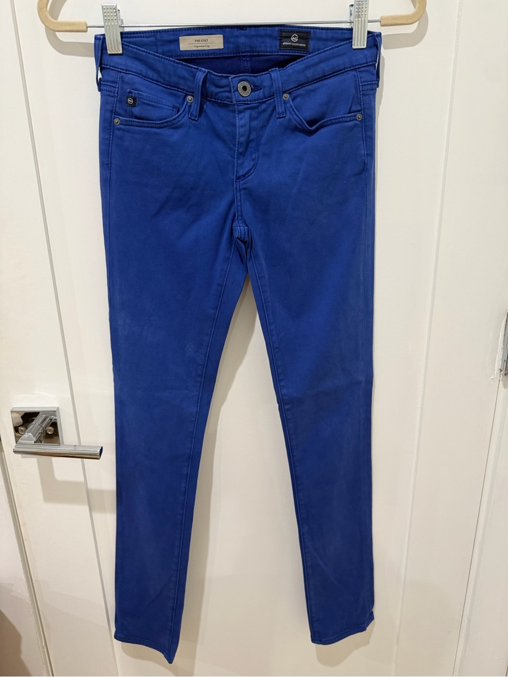 Ag Adriano Goldschmied Skinny Jeans in Cobalt Blue